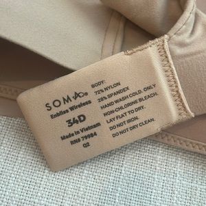 BEIGE Soma Enbliss Wireless Bra